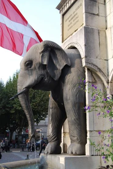 Fontaine des Eléphants à Chambéry
